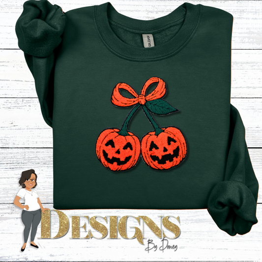 Jack-o-latern Cherry Sweatshirt