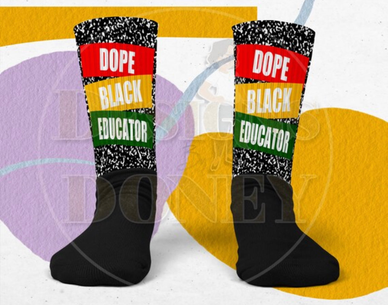 Dope Black Teacher Socks