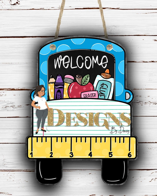 Teacher Truck Badge Reel