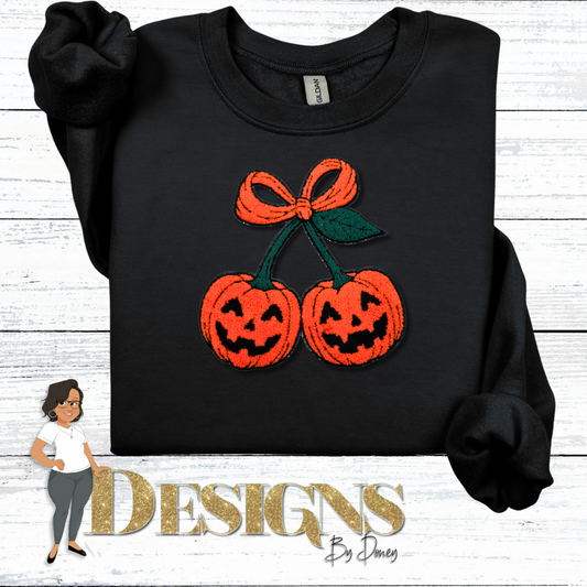 Jack-o-latern Cherry Sweatshirt