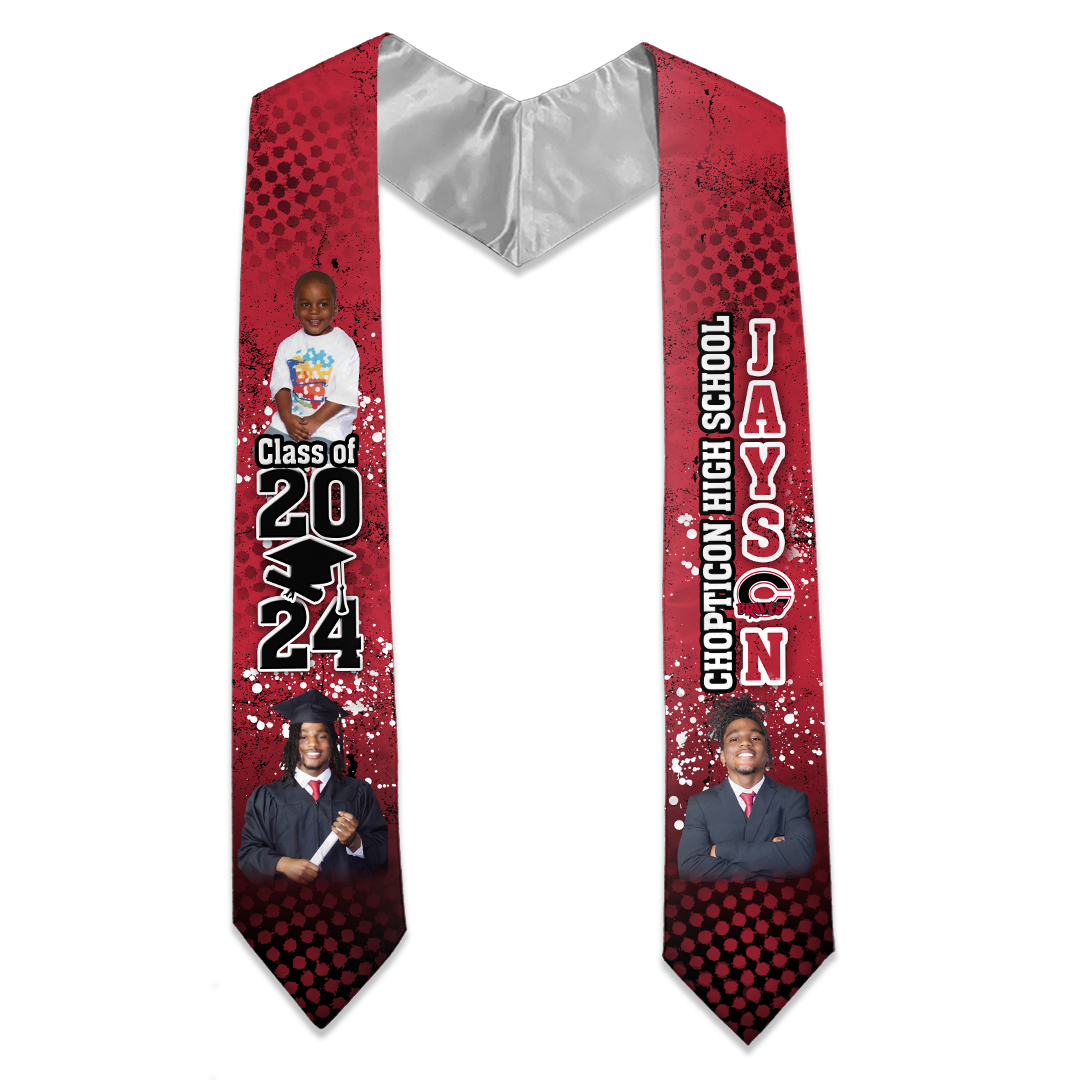 Custom Graduation Stole; Graduation Sash