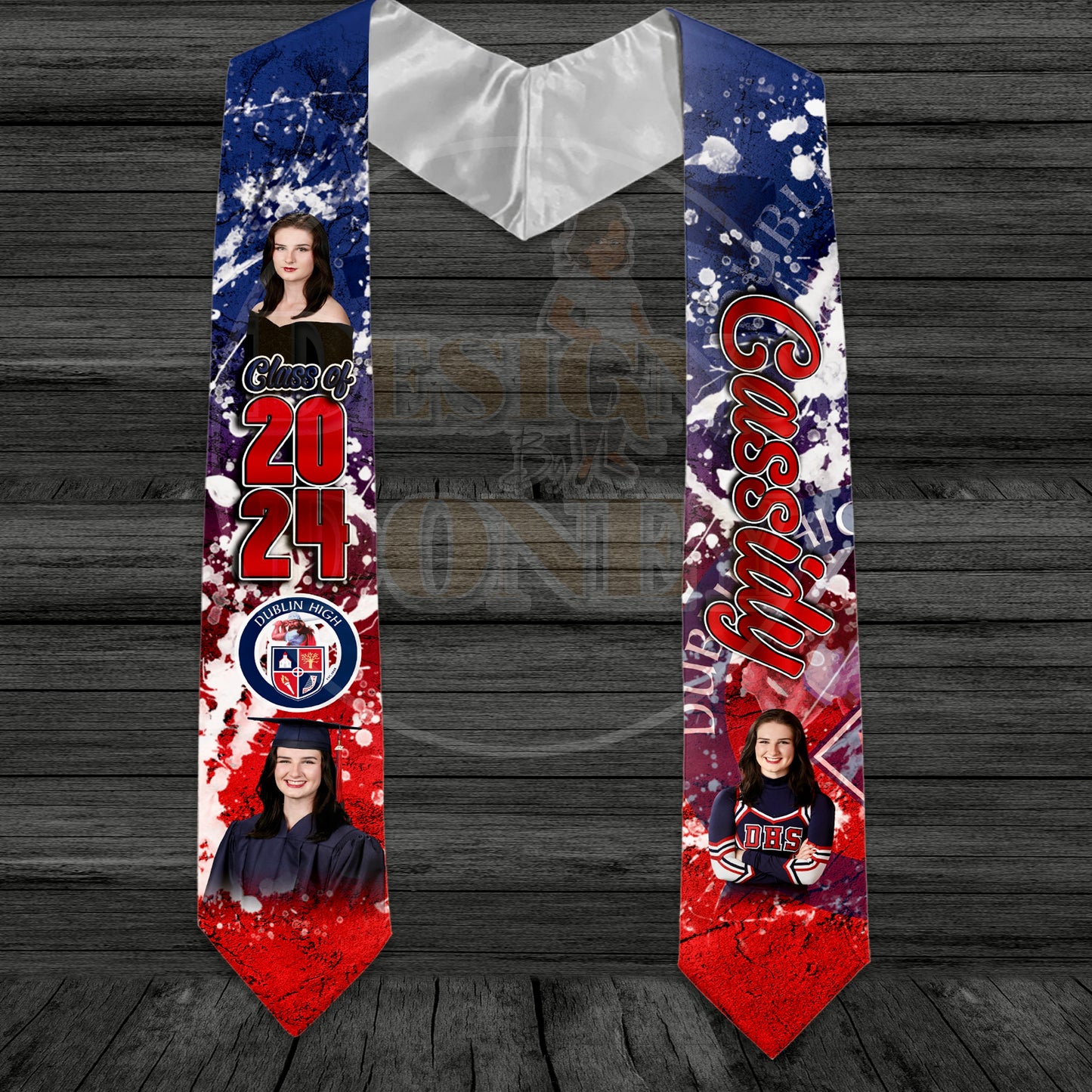 Custom Graduation Stole; Graduation Sash