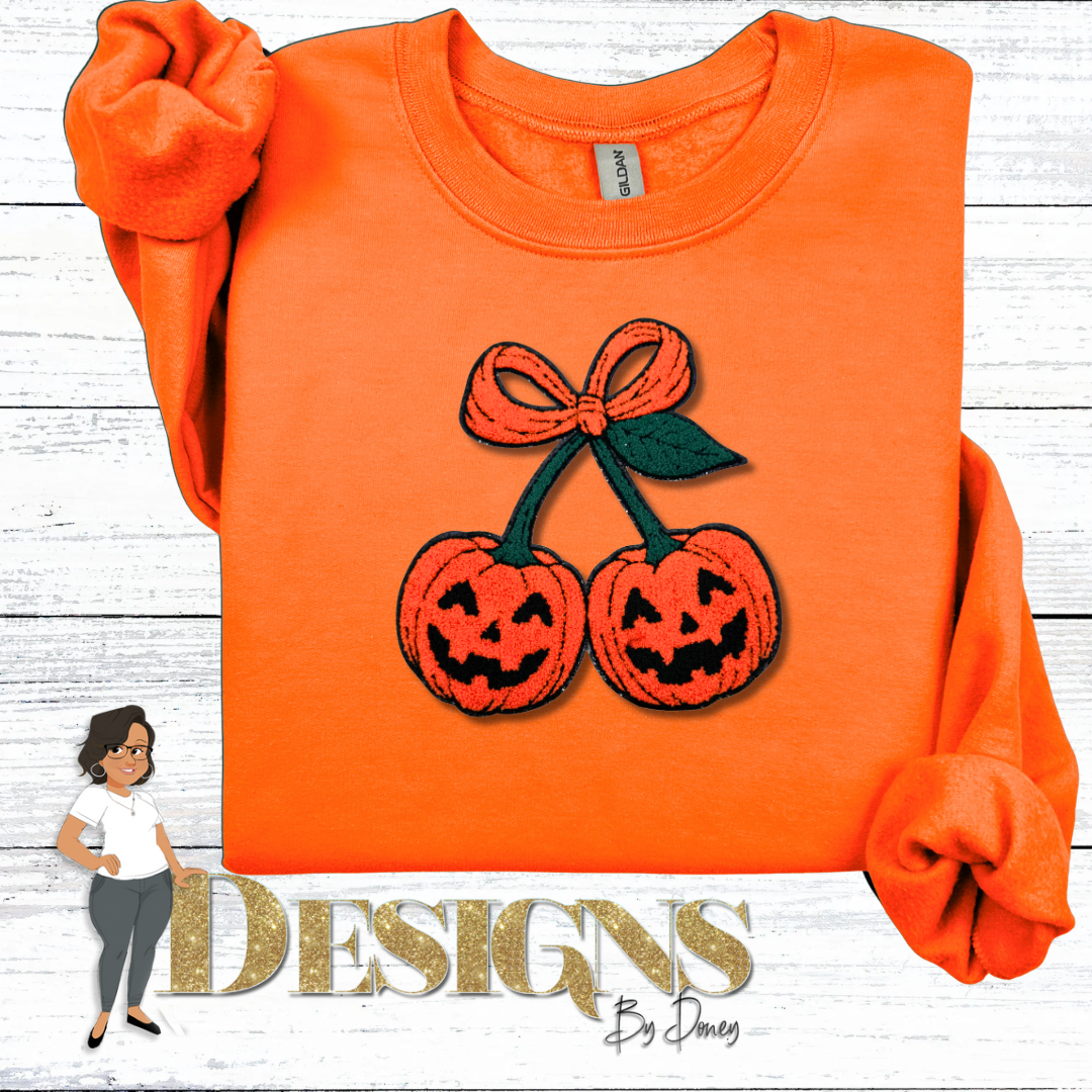 Jack-o-latern Cherry Sweatshirt