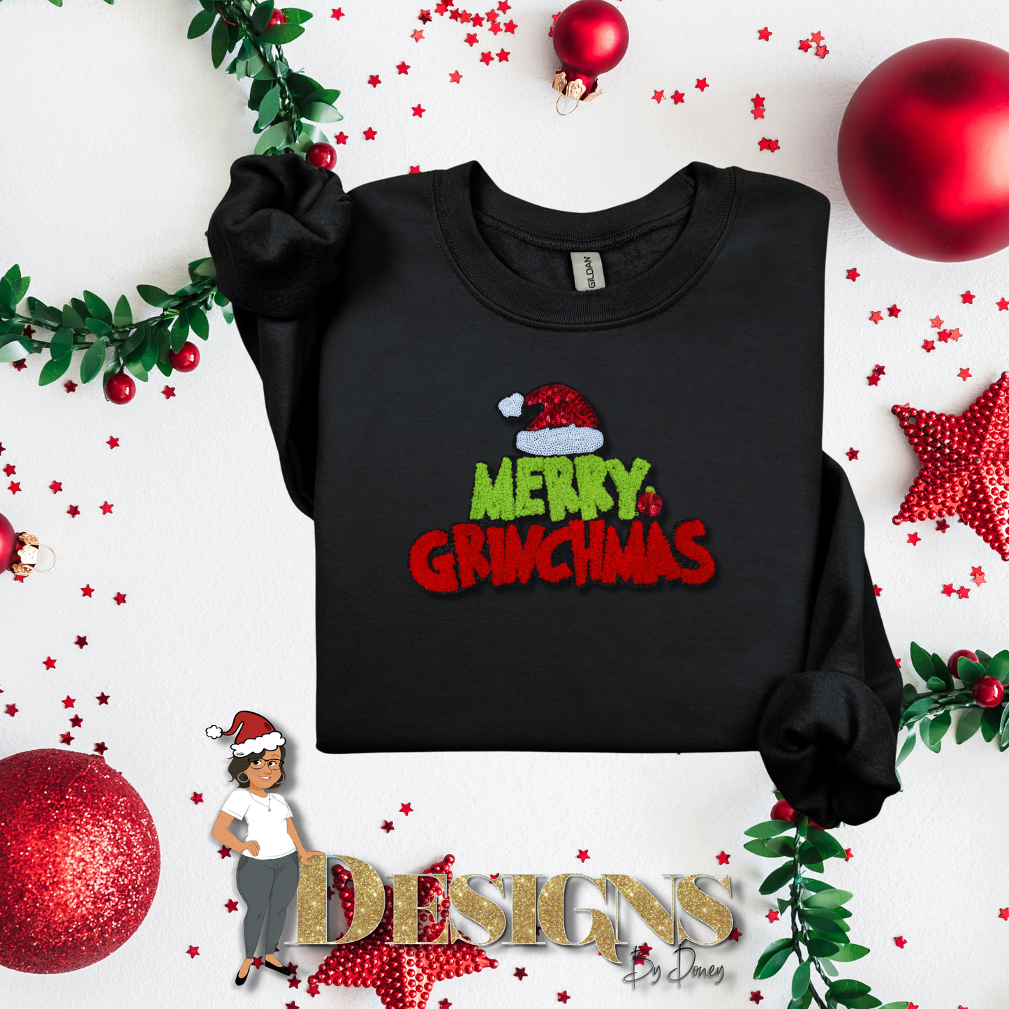 Green Monster Holiday Sweatshirt