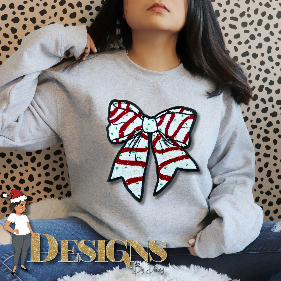 Christmas Tree Bow Sweatshirt