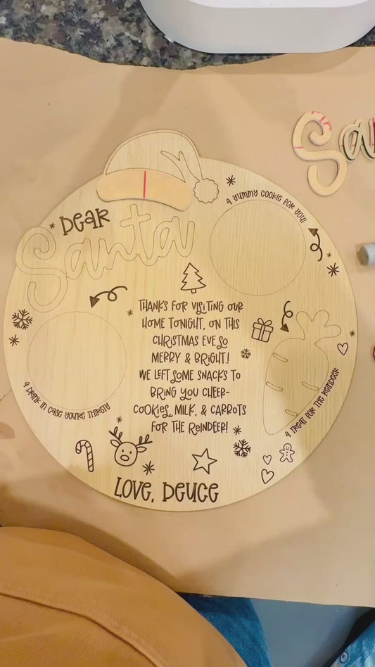 Dear Santa Cookie Tray