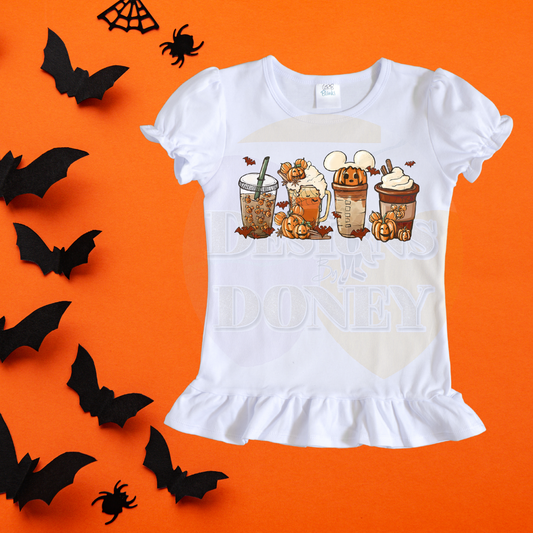 Fall Coffee Halloween Shirt