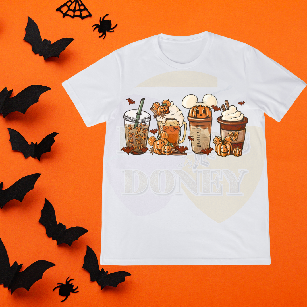 Fall Coffee Halloween Shirt