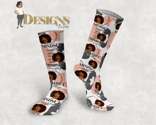 Mindset Is Everything Affirmation Socks