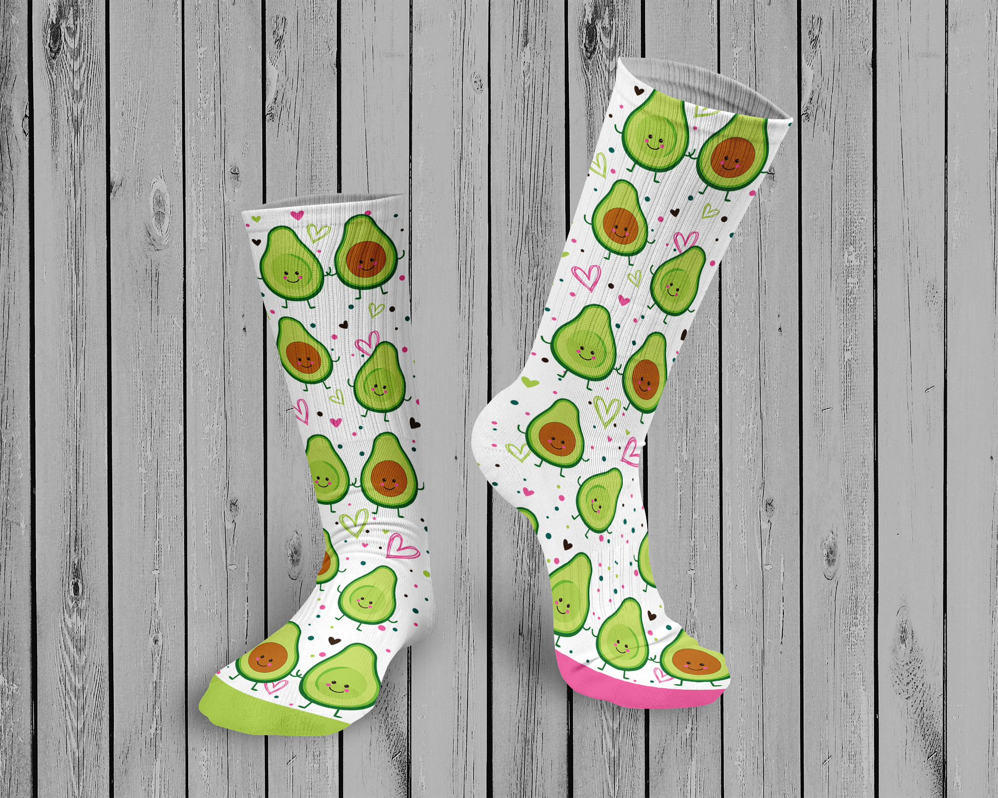 Avocado Valentine Socks