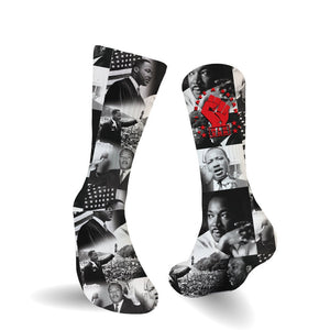 Martin Luther King Tribute Socks