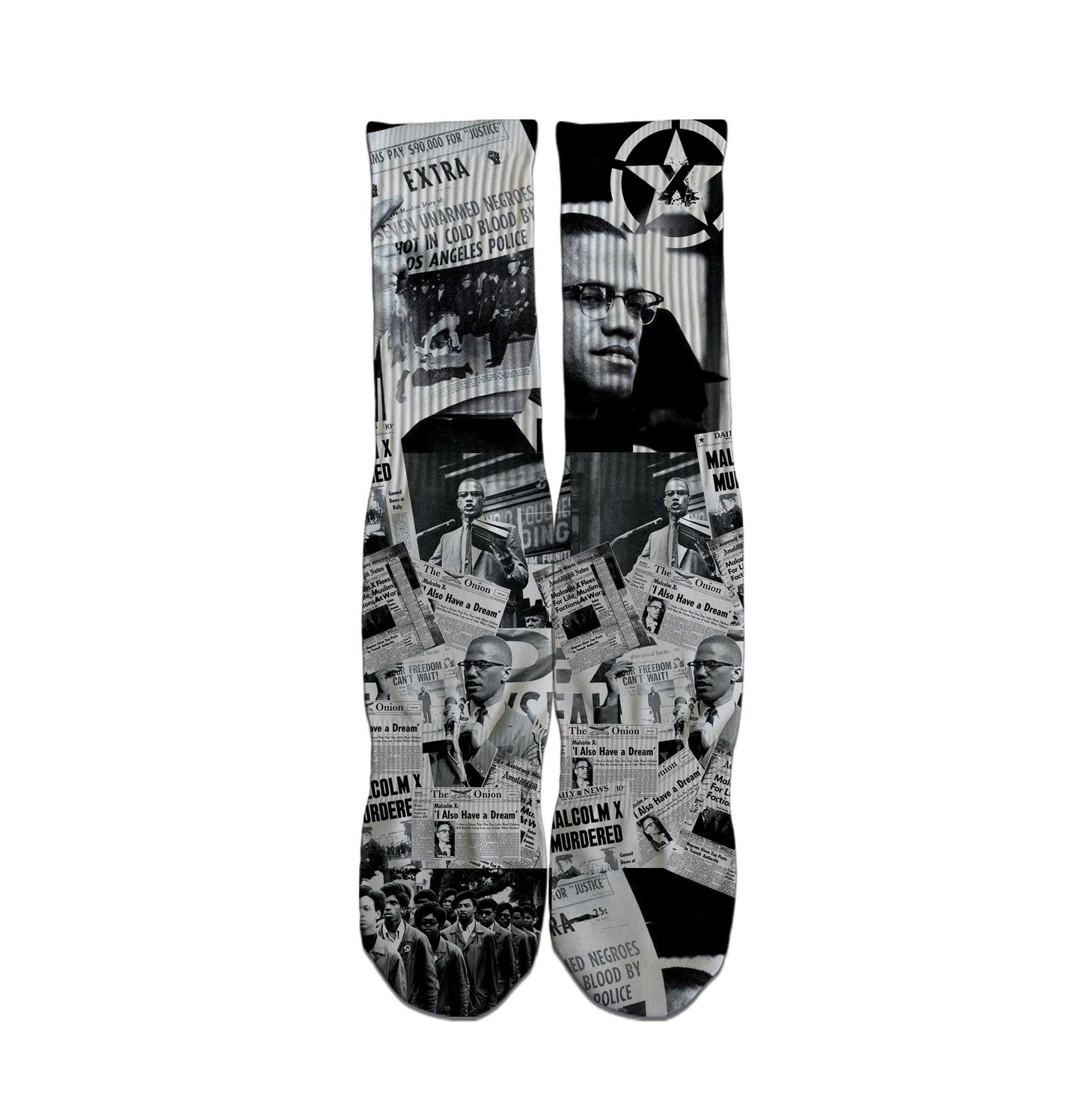 Malcolm X Tribute Socks