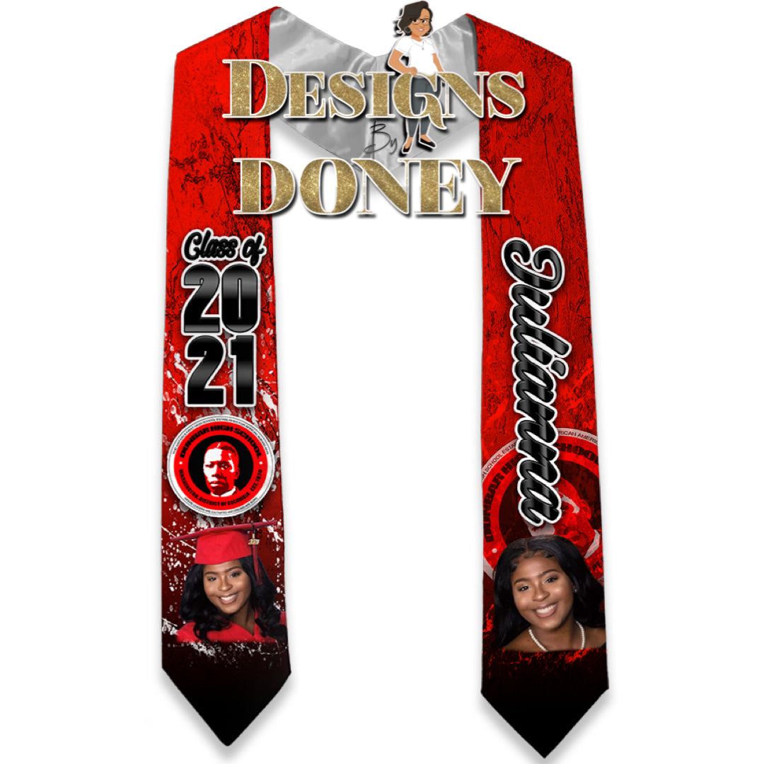 Custom Graduation Stole; Graduation Sash