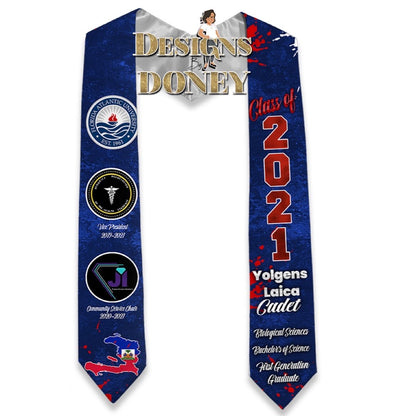 Custom Graduation Stole; Graduation Sash