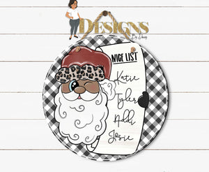 Santa’s Nice List Door Hanger